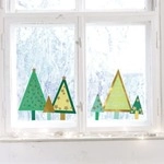 HABA Sachenmacher - Fensterbild Wald, Bastelset Weihnachten, 10 St., ab 5 J. | ab 5+