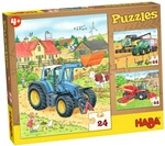 HABA Puzzles Traktor und Co. | ab 4+ Jahre | Puzzles 1300444001