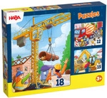 HABA Puzzles Baustellenfahrzeuge | ab 3+ Jahre | Puzzles 1305883001