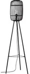 Brilliant Woodrow Standleuchte, dreibeinig holz dunkel/schwarz