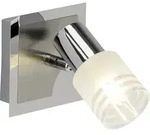 Brilliant Lea LED Wandspot eisen/chrom/wei&szlig;