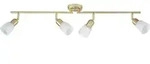 Brilliant Sofia Spotrohr 4flg messing/wei&szlig;-alabaster