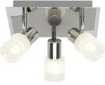 Brilliant Lea LED Spotrondell 3flg eisen/chrom/wei&szlig;