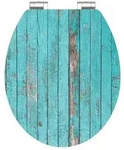 Sch&uuml;tte Holzkern WC-Sitz BLUE WOOD, Toilettensitz Klobrille mit 