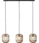 Brilliant Woodrow Pendelleuchte 3flg hellbraun