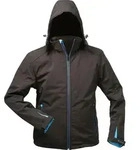 ELYSEE Jacke,Softshell m. KapuzeGr. XL, schwarz