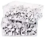 Nagelschelle, weiss, 4-7 mm, Nagell&auml;nge 25mm a 100 Stck.