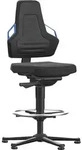 BIMOS Arbeitsstuhl Nexxit 3 Griff blau Sitzh&ouml;he 570-820 mm Integral schwarz,Fu&szlig;ring