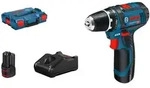 BOSCH Akku-Bohrschrauber GSR 12V-15, 2 x Akku GBA 12V 2.0Ah, L-BOXX