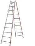 Sprossenstehleiter beids.2x10 Sprossen AH 3,57m