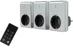 REV Funk-Schalter-Set 1+3 silber