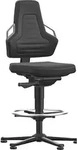 BIMOS Arbeitsstuhl Nexxit 3 Griff grau Sitzh&ouml;he 570-820 mm Supertec schwarz,Fu&szlig;ring