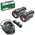 BOSCH Starter-Set Starter-Set 12V, 2 x Akku PBA 12V 1.5Ah