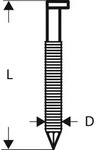 BOSCH PRO SN34CH, R Streifennagel, 34&deg; mit abgeschnittenem Kopf, 65R