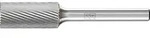 PFERD Fr&auml;sstift HM zylindrisch mit Stirnverzahnung 1225 5 6mm 12x25mm
