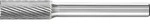 PFERD Fr&auml;sstift HM zylindrisch mit Stirnverzahnung 0820 5 6mm 8x20mm