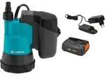 GARDENA Akku-Klarwass.-Tauchpumpe2000/2 18V P4A Ready-To-Use Set