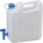 Wasserkanister 12 l HD-PE natur B333,5xT160xH331,5 mm mit Ablasshahn
