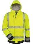 ELYSEE Warnjacke Melvin,Softsh. Gr.L, gelb/schwarz