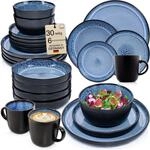 S&Auml;NGER Steingut Geschirrset Aruba, Kombiservice 30 teilig f&uuml;r 6 Personen
