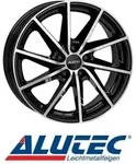 Alutec Singa 6X15 4/100 ET39 Diamant Schwarz Frontpoliert