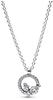Pandora 392620C01-45 Damen-Halskette Funkelndes Herbarium Kreis Silber