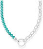 Thomas Sabo KE2188-404-17-L45v Halskette für Charms Silber und Türkisfarbene Beads
