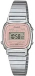 Casio LA670WEA-4A2EF Vintage Mini Damenuhr Digital Silber-/Rosafarben
