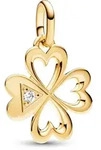 Pandora 763034C01 Anh&auml;nger Herz Vierbl&auml;ttriges Kleeblatt Goldfarben