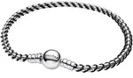 Pandora 593816C02 Damen-Silberarmband Veneziakette Schwarz