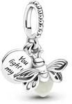 Pandora 799352C01 Silber Charm-Anh&auml;nger Leuchtendes Gl&uuml;hw&uuml;rmchen