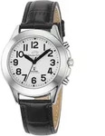 Master Time MTLA-10705-60L Sprechende Funk Damenuhr mit Lederband