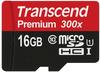 Transcend TS16GUSDU1, 16GB Transcend Premium Kit Class10 microSDHC Speicherkarte