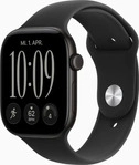 Apple 48756407, Apple Watch 12 46mm GPS Alu Sport M/L schwarz/schwarz