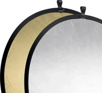 walimex 1017690, Walimex Faltreflektor gold/silber, &Oslash;107cm