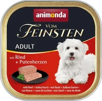 animonda vom Feinsten 84126, animonda vom Feinsten Adult mit Rind + Putenherz 6x150g,