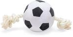 Beeztees Hundespielzeug Fu&szlig;ball mit Seil