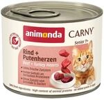 animonda Carny Senior Rind und Putenherz 6x200g