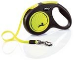 flexi New NEON Gurtleine 5m schwarz