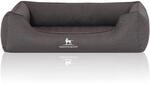 Knuffelwuff orthop&auml;disches Hundebett Leon Anthrazit XL 105x75cm