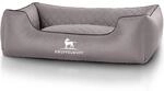 Knuffelwuff Hundebett Milan grau M-L 85x63cm
