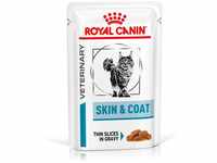 ROYAL CANIN Veterinary SKIN & COAT Nassfutter für Katzen 12x85g