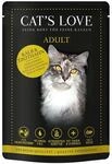 Cat's Love Nassfutter Kalb und Truthahn mit Katzenminze und Lein&ouml;l 12x85g