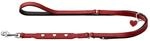 Hunter verstellbare Leine Love rot/schwarz 13/200