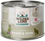 Wildes Land Fasan und Huhn mit Cranberries 6x200 g