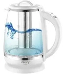 Camry CR 1290w Glas-Wasserkocher wei&szlig; 1850-2200W