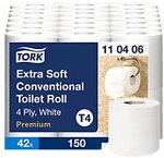 Tork Premium T4 Toilettenpapier 4-lagig 110406 42 St&uuml;ck &agrave; 150 Blatt 1291793