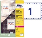 AVERY Zweckform L9002-10 Fenstersticker 5 x 148 mm Wei&szlig; 10 St&uuml;ck 1178156