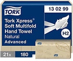 Tork Xpress Advanced Papierhandt&uuml;cher H2 Braun 2-lagig 130299 21 St&uuml;ck &agrave; 180...