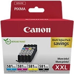Canon CLI-581XX Tintenpatrone 1998C007 Schwarz, Cyan, Magenta, Gelb Multipack 4